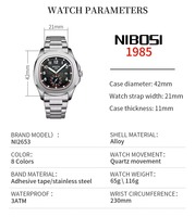 Montre à quartz pour homme, boîtier carré, chiffres arabes, petite seconde, fenêtre de date, bracelet en silicone lumineux, montre de sport de luxe