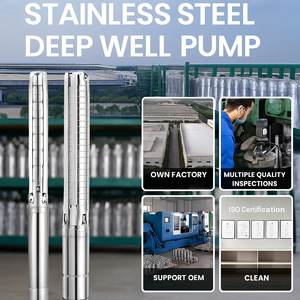 <span class=keywords><strong>Pompe</strong></span> submersible haute pression en acier inoxydable 5HP avec protection IP68 et <span class=keywords><strong>profondeur</strong></span> maximale de 29M <span class=keywords><strong>pour</strong></span> l'alimentation en eau des puits - Product Image 1