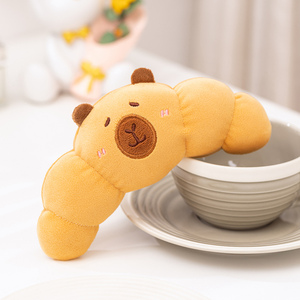 Commercio all'ingrosso di peluche pane Croissant Hamburger farcito bambola per bambini regalo di compleanno morbido pane peluche Croissant Hamburger Doll - Product Image 2