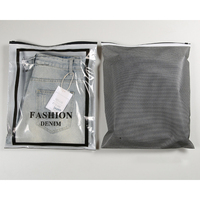 Sac à glissière en plastique biodégradable givré refermable personnalisé avec logo, sacs pour vêtements