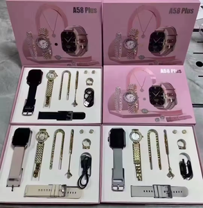 A58 Plus Smartwatch Suit Venta caliente Relojes dobles Hombres Mujeres Pulsera inteligente Oro Deporte Relojes inteligentes Equipo de uso - Product Image 5