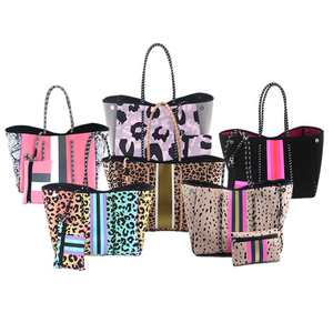 Lớn không thấm nước Vai bãi biển túi đa năng Tote cho du lịch phòng tập thể dục bơi Neoprene Túi bãi biển - Product Image 2