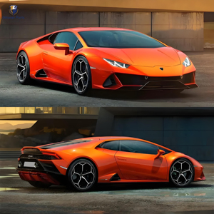 Bodykit in vero carbonio in stile EVO per <span class=keywords><strong>Lamborghini</strong></span> Huracan LP580 610 nuovo paraurti anteriore diffusore posteriore Spoiler alare tubo di scarico <span class=keywords><strong>Auto</strong></span> - Product Image 5