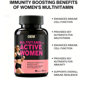 Multivitamines et minéraux pour femmes en marque privée avec collagène marin et acide hyaluronique, capsules multivitaminées pour femmes - Product Image 3