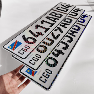 <span class=keywords><strong>Plaque</strong></span> d'<span class=keywords><strong>immatriculation</strong></span> personnalisée anti-contrefaçon standard DRC, échantillon gratuit, faible MOQ pour <span class=keywords><strong>plaque</strong></span> d'<span class=keywords><strong>immatriculation</strong></span> de véhicule personnalisée - Product Image 3