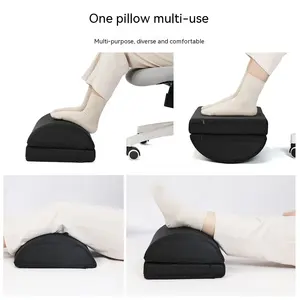 Custom Hot Selling Adjustable Memory Foam Foot Rest Relaxing Cushion Support Ergonomic Feet Pillow Footrest Pillow