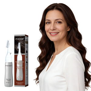 Loción de Tinte Capilar Semipermanente Natural de Fábrica, Sin Amoníaco, Sin PPD, Larga Duración, Cobertura de Canas <span class=keywords><strong>para</strong></span> Mujeres y Hombres - Product Image 2