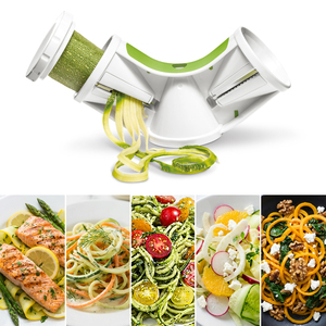 Espiralizador de Verduras 3 en 1, Cortador Multifuncional de Cocina, Triturador en Espiral, Picador de Verduras, Rebanador - Product Image 3