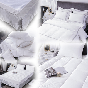 <span class=keywords><strong>Set</strong></span> <span class=keywords><strong>Biancheria</strong></span> da <span class=keywords><strong>Letto</strong></span> per Hotel 5 Stelle, Lenzuola per <span class=keywords><strong>Letto</strong></span> <span class=keywords><strong>Matrimoniale</strong></span> 100% Cotone - Product Image 6