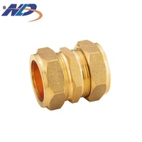 Nailida OEM 15*15 22*22 Système de conditionnement d'air Compression BSPP Raccords de tuyau en laiton Raccord droit