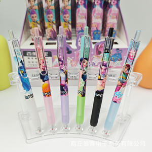 Stylo gel K-pop <span class=keywords><strong>Demon</strong></span> Hunters, nouvelle boîte mystère, papeterie hautement esthétique avec des motifs de dessins animés mignons, style INS, 14 ans et plus - Product Image 2