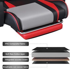 Muestra gratis Linda iluminación Free Race Car Pu altavoz de cuero Bt giratorio reclinable Devo 180kg Tesco Gamdias Silla de juegos - Product Image 5