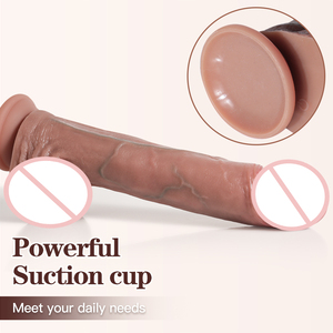 Dildo de 10.43 Pulgadas con Textura Realista, Color Marrón, Engrosado <span class=keywords><strong>y</strong></span> Agrandado para Orgasmos Masculinos <span class=keywords><strong>y</strong></span> Femeninos, Juguetes Anales para Hombres, Tienda para Adultos - Product Image 4