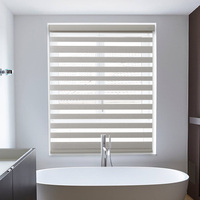 MEIERNAI Usine Fenêtre Smart Automatique Roller Shade Ready-Made Blackout Double Zebra Stores Étanche Plaine Opaque Électrique