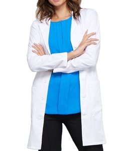 Vêtements de travail chirurgicaux en coton polyester médical pour hôpitaux OEM Vêtements de travail chirurgicaux Blouse de laboratoire blanche - Product Image 1