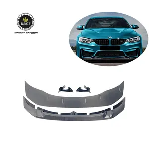 15-19 F80 M3 GTS Style 2PCS/SET Carbon Fiber Front Bumper Lip Splitter For BMW F80 M3 F82 M4