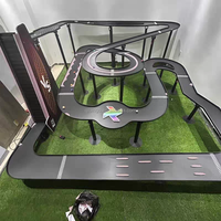 Équipement de piste de flipper de grande taille |   Thème Rallye F1 Personnalisable, Équipement Interactif pour Centre Commercial/Salle d'Exposition/Événement 3*3.3M