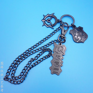 Customized <b>Anime</b> Game Denim Chain <b>Keychain</b> Zinc Alloy Logo Hardware Tag Durable Business Gift - Product Image 4