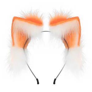 Factory Custom Anime Lolita Cosplay Costume Cat Ears Hairband Party fox cat ears headband