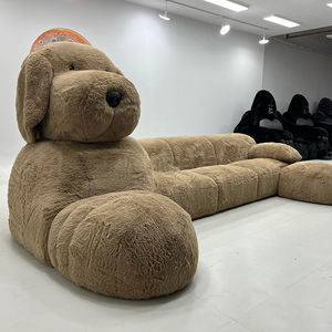 YILISTAR grande divano personalizzato personalizzato su Internet divano divano componibile in velluto marrone divano divano modulare in velluto - Product Image 2