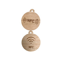 NFC Holz-Smartcard 1K Chip RFID 13,56MHz Umweltfreundliche Visitenkarte Hotel Aufzug Gemeinschaftsmitgliedschaft Zugangskarte Bedruckte Karte