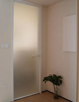 Porte de salle de bain en aluminium ultra-étroite sur mesure, étanche, pour hôtel, appartement, villa, ouverture manuelle, isolation phonique et thermique
