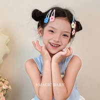 Pinces à cheveux minimalistes à carreaux pour bébés filles accessoires de cheveux mignons pour enfants en alliage Stock