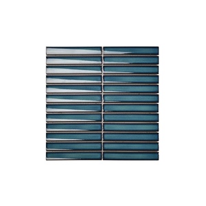 Azulejo de Cerámica en Forma de Luna Creciente, Mosaico con Efecto Kiln Change, Tira Larga, para Decoración de Paredes en Baños, Cocinas, Cafeterías, Hoteles y Vestíbulos - Product Image 1