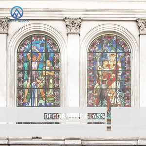 Vitrail décoratif grand motif Mural, écran personnalisable, toit, panneau <span class=keywords><strong>de</strong></span> verre incurvé, fabricant professionnel - Product Image 5