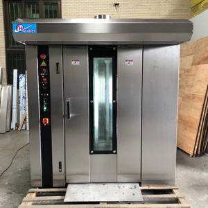 Équipement de boulangerie commerciale, four rotatif à 32 ou 40 plateaux, panneau de commande PLC, four à gaz ou diesel. - Product Image 1