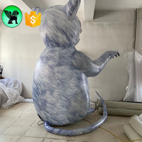 Réplique de souris gonflable géante, personnage de Rat maléfique, personnalisé, pour Halloween, A6596