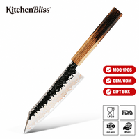 KitchenBliss Fabrikant Private Label Unity Dagelijkse Groentenmesje 33-laags VG10 Koper Damascus Fruitmes