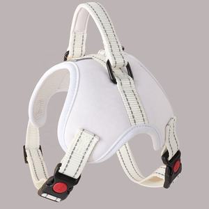 Benutzer definierte Haustier geschirr Luxus Neopren Wende Hunde geschirr Set <span class=keywords><strong>Sublimation</strong></span> Blank mit Hunde blume Fliege,, Poop Bag - Product Image 1