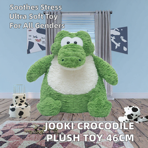 Peluche Crocodile Géante Jooki <span class=keywords><strong>46</strong></span> <span class=keywords><strong>cm</strong></span> de Hauteur, Jouet Doux en Peluche pour Enfants, Demandez des Remises sur les Grandes Quantités, Rembourrage Coton PP - Product Image 2