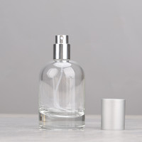 F086 Flacon de parfum en verre à col vissé 30ml 50ml 100ml, atomiseur de parfum portable rechargeable, flacon d'échantillon de laboratoire vide