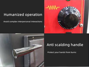 Restaurant ausrüstung Kommerzieller Pizza ofen Gasbrenner Industriegas-Pizza ofen mit rotierendem Stein - Product Image 6