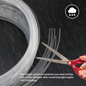 Filaments de lumière à fibres optiques en plastique Azimom, 0,03 po, rouleau de 6,5 pi, éclairage lumineux pour plafond ciel étoilé - Product Image 4