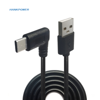 Câble de charge USB Type C à angle droit 28AWG 24AWG 22AWG 20AWG 2 conducteurs 0,2m 0,5m 1m 2m