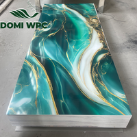Panneau Mural en PVC Feuille de Marbre Dorée Très Brillante, Panneau Mural Décoratif en PVC Effet Marbre Doré