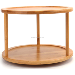 Oem tre lười biếng <span class=keywords><strong>Susan</strong></span> tutantable <span class=keywords><strong>10</strong></span> <span class=keywords><strong>inch</strong></span> quay gia vị giá đựng thức ăn tủ bếp lưu trữ Bàn xoay cho gia vị, gia vị - Product Image 1