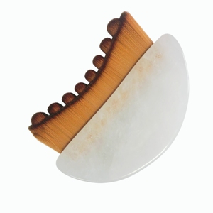 Brosse lymphatique en cristal blanc, outil de drainage lymphatique, outil de beauté - Product Image 3