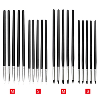 Lot de 5 stylos-brosses en silicone pour modelage dentaire, outil de dessin DIY pour composite, ciment et porcelaine dentaire