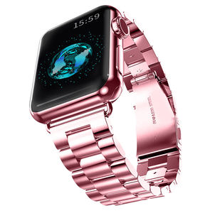 Bracelet de montre en acier inoxydable pour Apple Watch Series 7 6 5 4 3 2 1 Tailles 38mm 40mm 41mm 42mm 44mm 45mm - Product Image 2