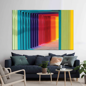 Art mural hypnotique : Œuvre d'art sur toile imprimée vibrante pour une décoration moderne, TOILE ENROBÉE - Product Image 3