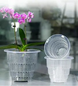 Vasi per orchidea vasi traspiranti per fiori di orchidea controllo delle radici contenitore per piantare davanzale vaso per fiori per giardino di casa