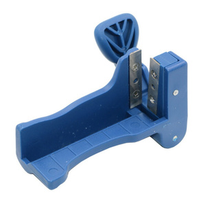 Máquina de bandas Manual, dispositivo de corte, dispositivo de bloque, recortadora de doble cabeza y <span class=keywords><strong>cola</strong></span> de madera para tira de encuadernación de PVC de <span class=keywords><strong>carpintero</strong></span> - Product Image 3