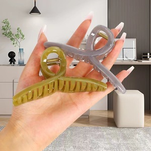 Large Plastic Hair <b>Clips</b> 13 Cm Gripper Mixed Jade Color Women Casual <b>Spring</b> 2023 - Product Image 2