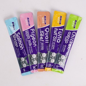 AIBAK - Golosinas Orgánicas para Gatos, 20 g, Sabor a Pollo y Salmón, Protección Intestinal, Sin Granos, Alto Contenido Proteico - Product Image 1