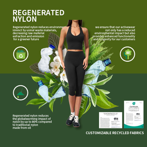 Conjunto <span class=keywords><strong>de</strong></span> Yoga Personalizado para Mujer, Nuevo, <span class=keywords><strong>de</strong></span> Cintura Alta, Efecto Levanta Glúteos, Control <span class=keywords><strong>de</strong></span> Abdomen, Secado Rápido, MOQ Bajo - Product Image 5