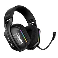 Auriculares para Juegos, Deportes y Viajes ONIKUMA X12, USB/3.5mm, Cableados, 40mm, Metálicos, Iluminación RGB, Micrófono, Compatibles con Audífonos